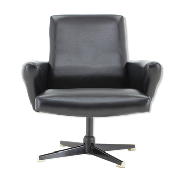Fauteuil pivotant des années 1970 Tchécoslovaquie