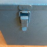 Blue metal toolbox