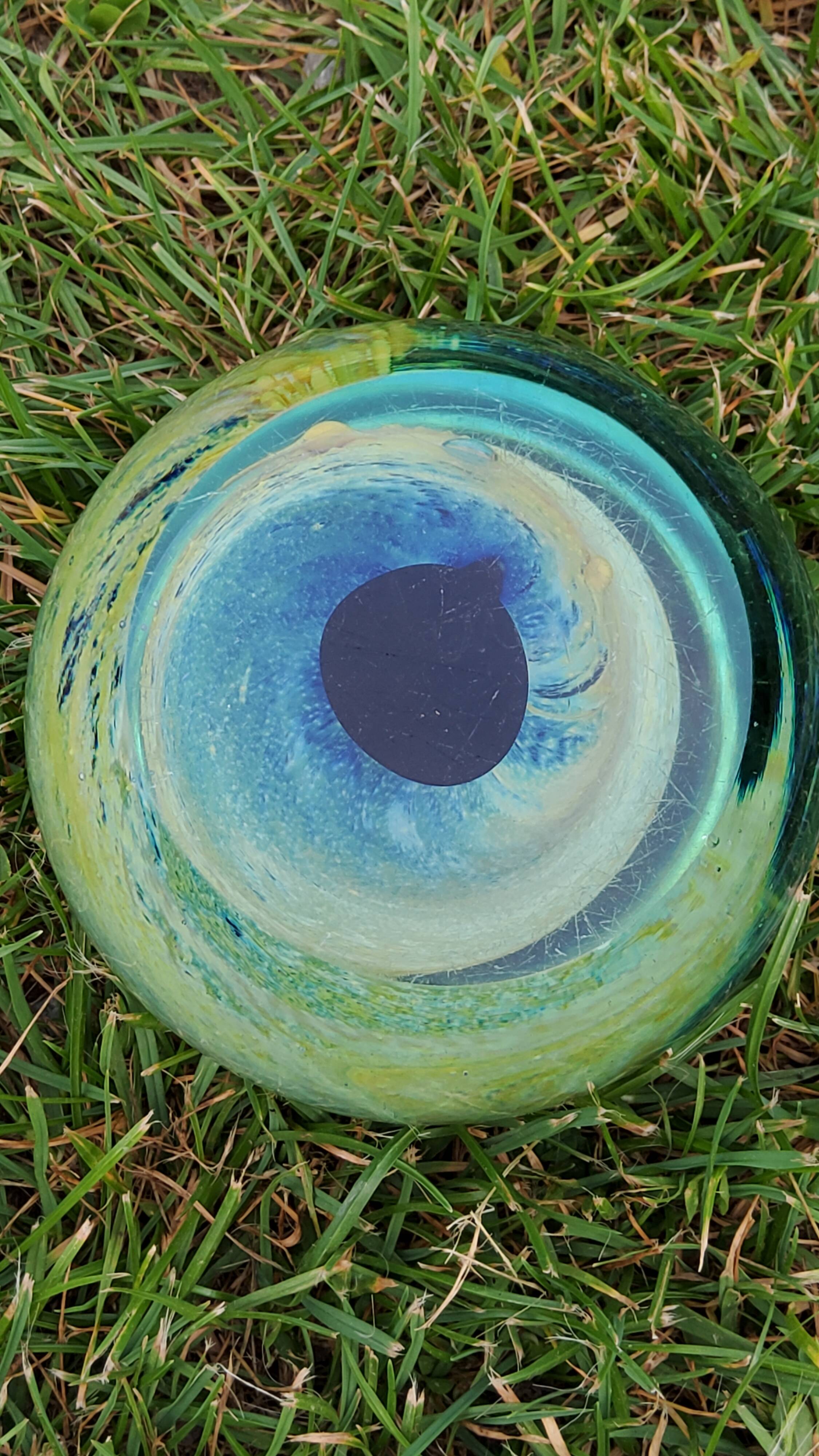 Sulfide Press- Murano glass paper signed Molina from the 70s