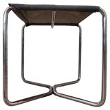 Chrome Bauhaus stool Thonet B8 by Marcel Breuer, 1930 'Eisengarn'
