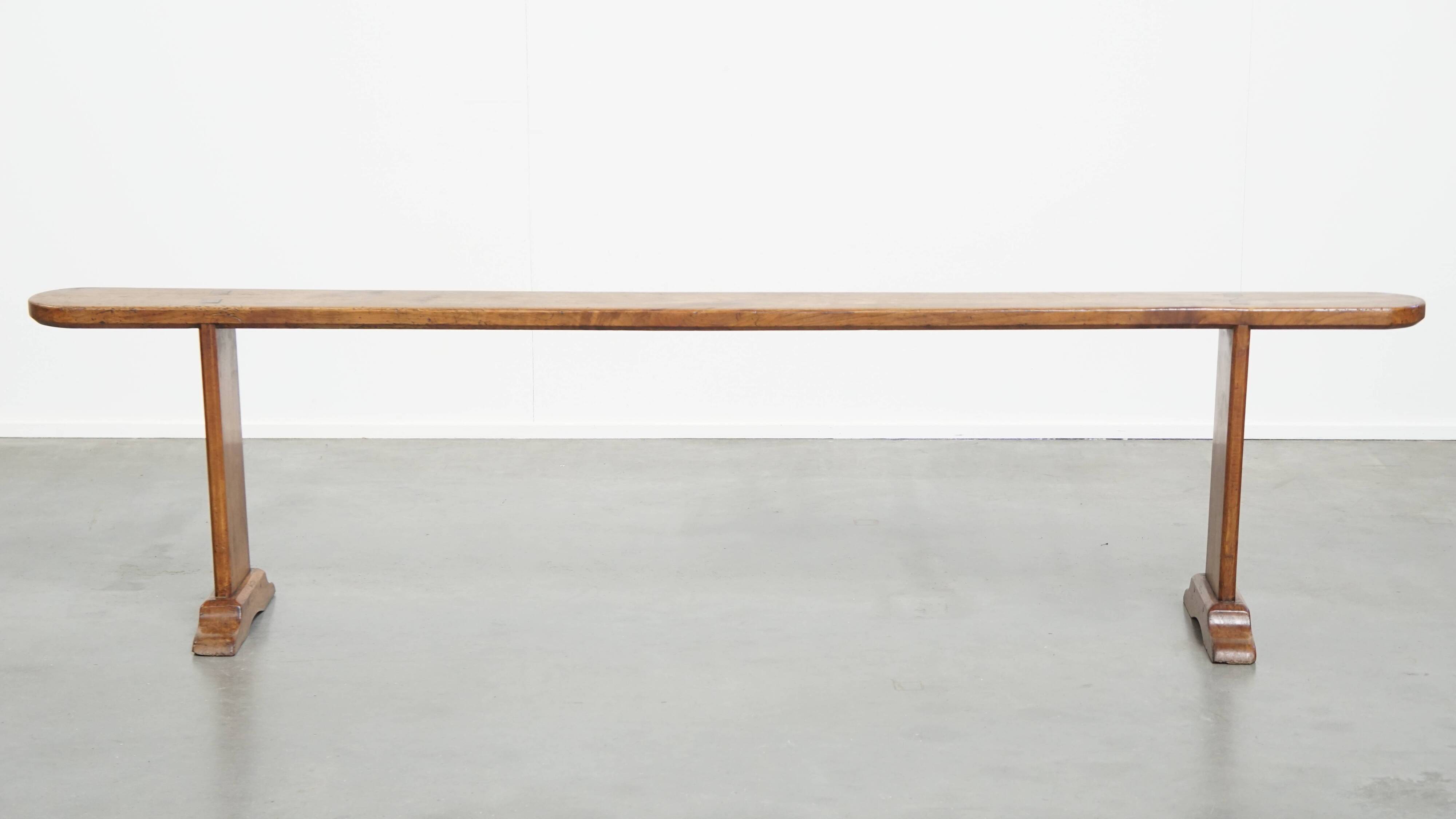 Antique French hall bench / dining bench