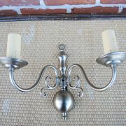2 anciennes appliques hollandaises 2-ampoules