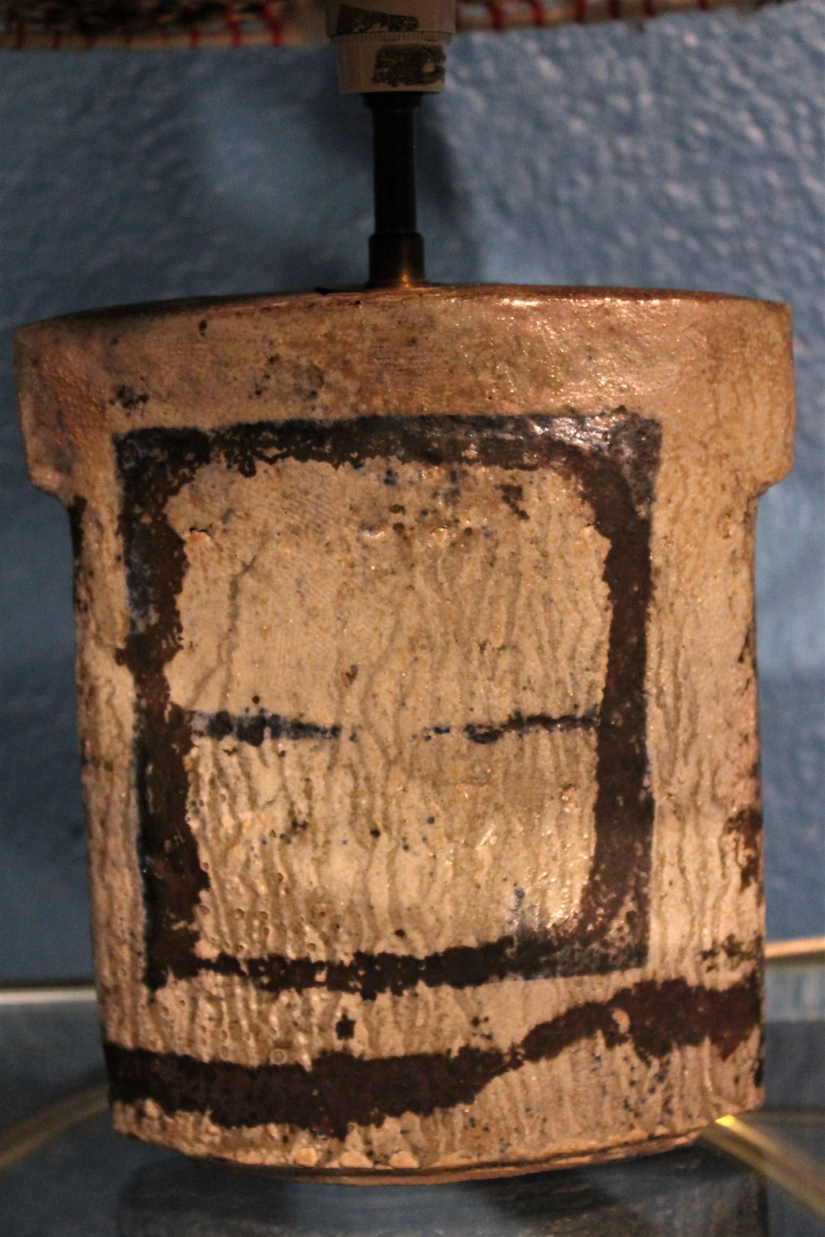 Ceramic lamp by Richard Bouhl, 1980s