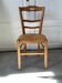 Straw and wood farm chair
