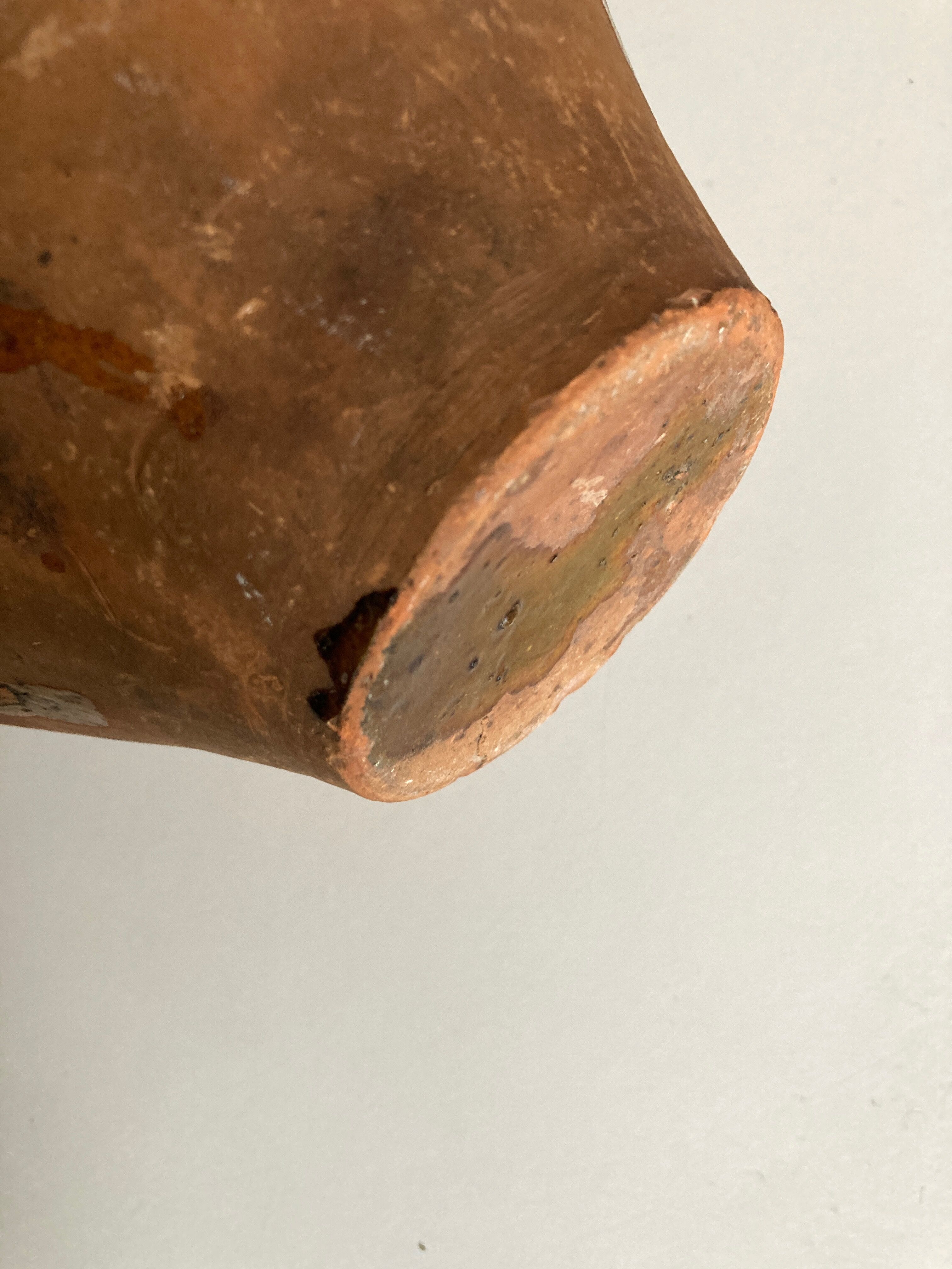 Jar pot graissier 19e XS in glazed earth
