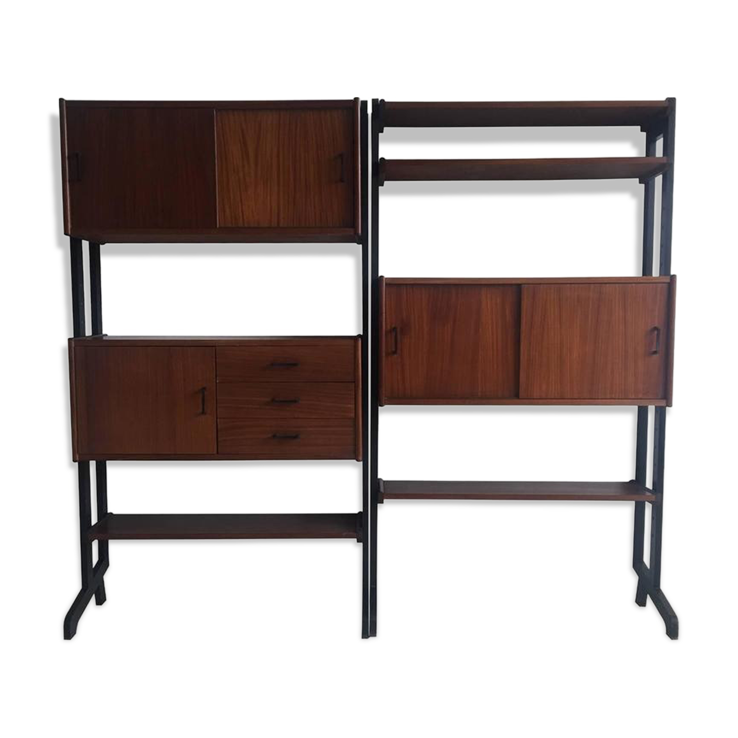 Modular wall unit by Simpla-Lux s 1960