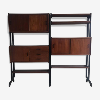 Modular wall unit by Simpla-Lux s 1960