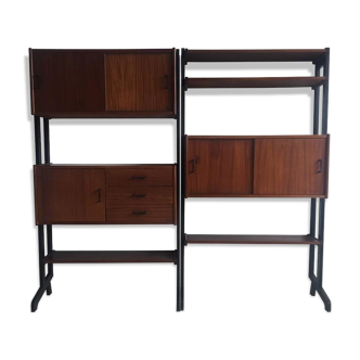 Modular wall unit by Simpla-Lux s 1960