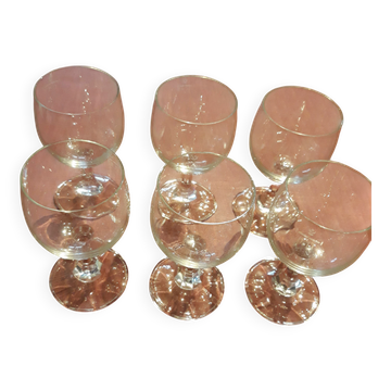 box of 6 wine or digestif glasses Saint Gobain International