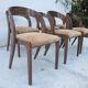 Série de 6 chaises "gondole"