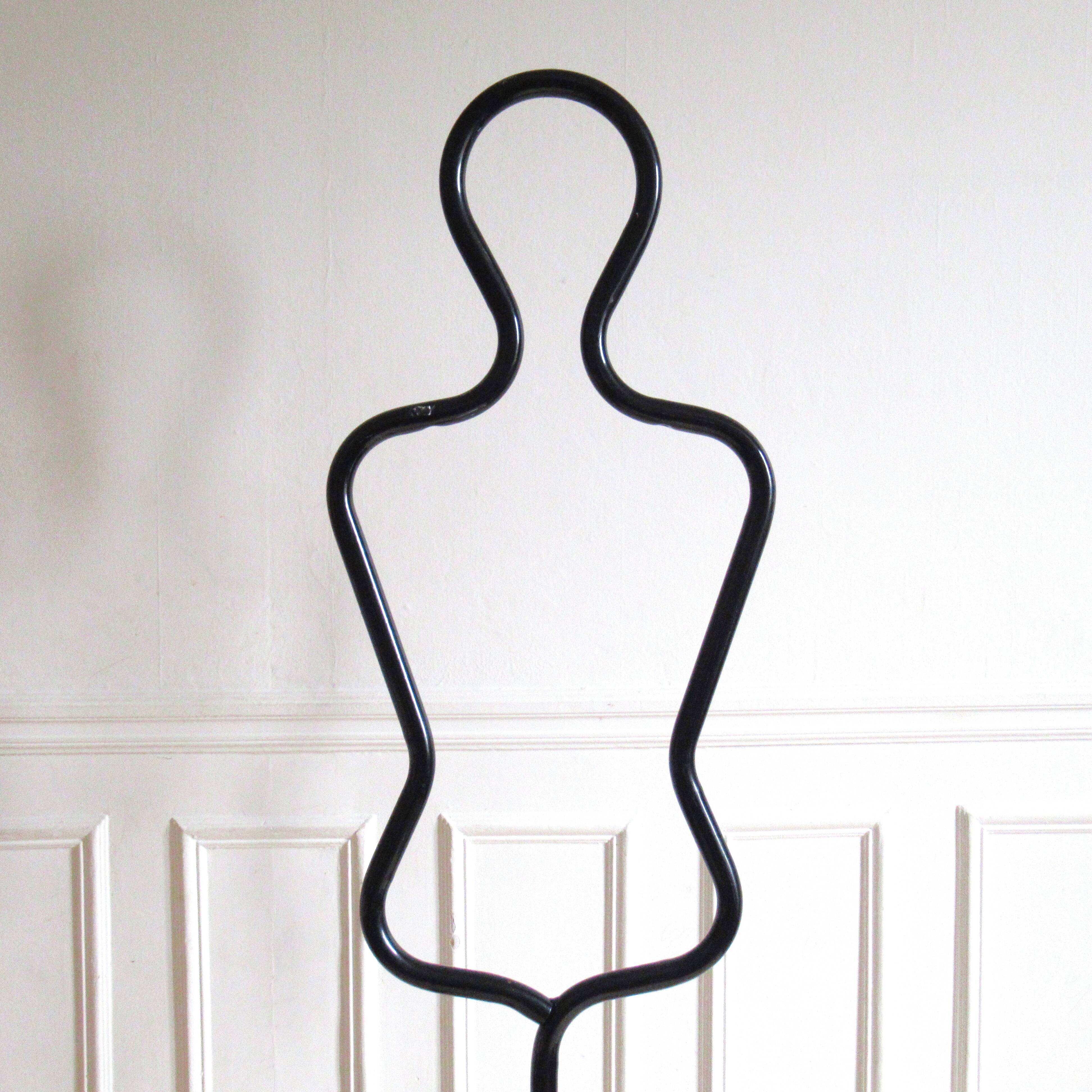 Valet de chambre - Tubular mannequin Black 80s