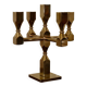 Five-arm Swedish brass candelabra by Gusum circa 1990
