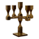 Five-arm Swedish brass candelabra by Gusum circa 1990
