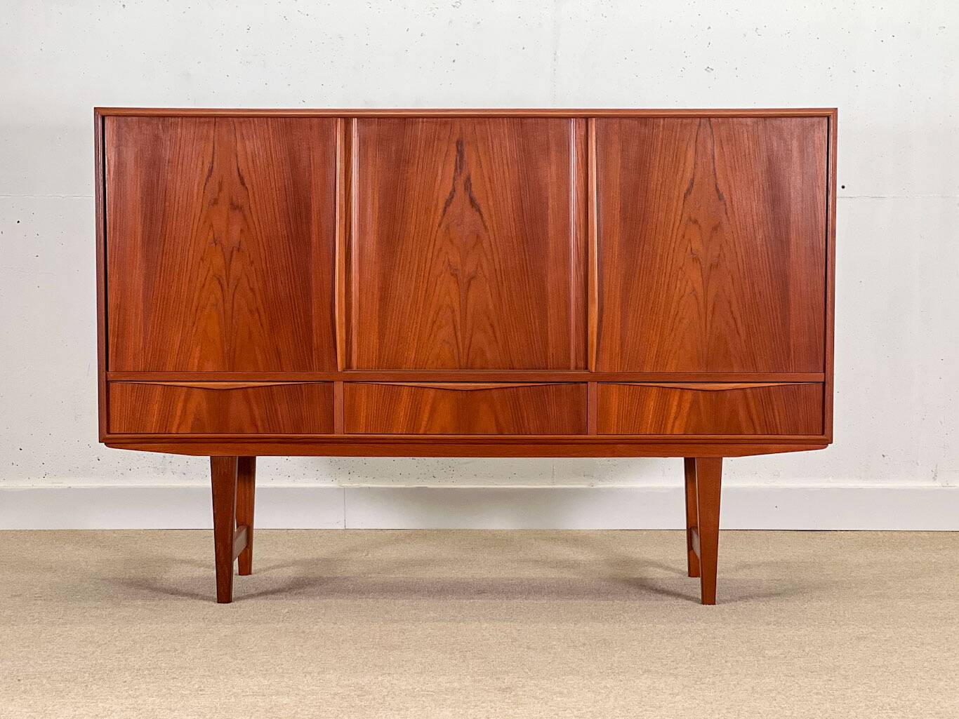 Highboard by E.W. Bach for Sejling Skabe (1960s Denmark)