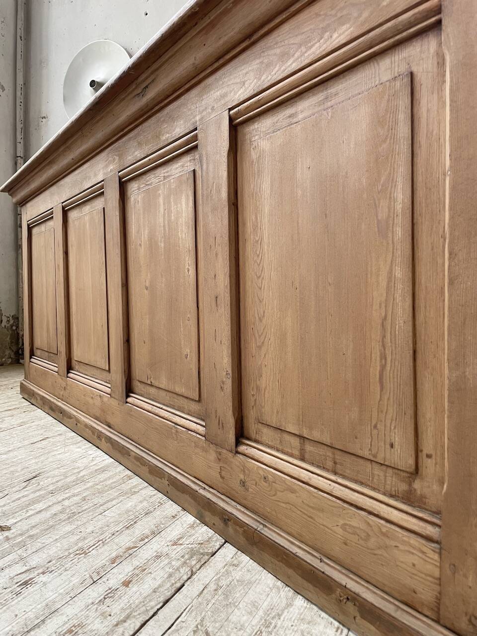 2m pine counter or central island with storage