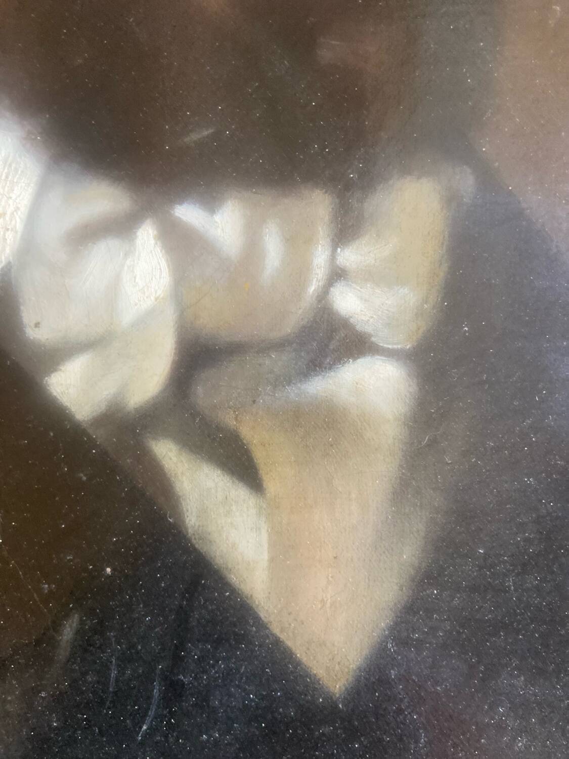 Old painting - Portrait of a gentleman - 46x38