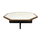 Table basse hexagonale en wengé 1960