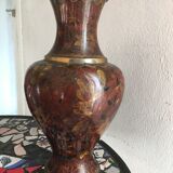 Vase Jingfa cloisonné en laiton et émail