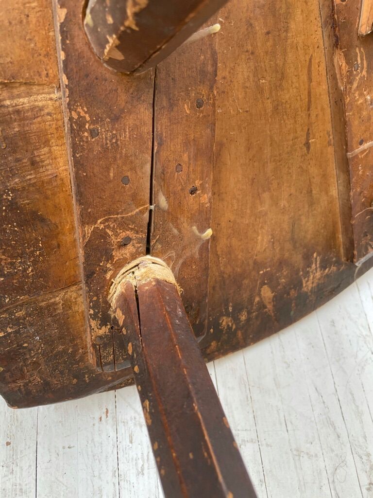 Pair of brutalist Alsatian mountain chairs 19th