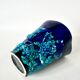 Fat Lava blue ceramic vase from the 70s