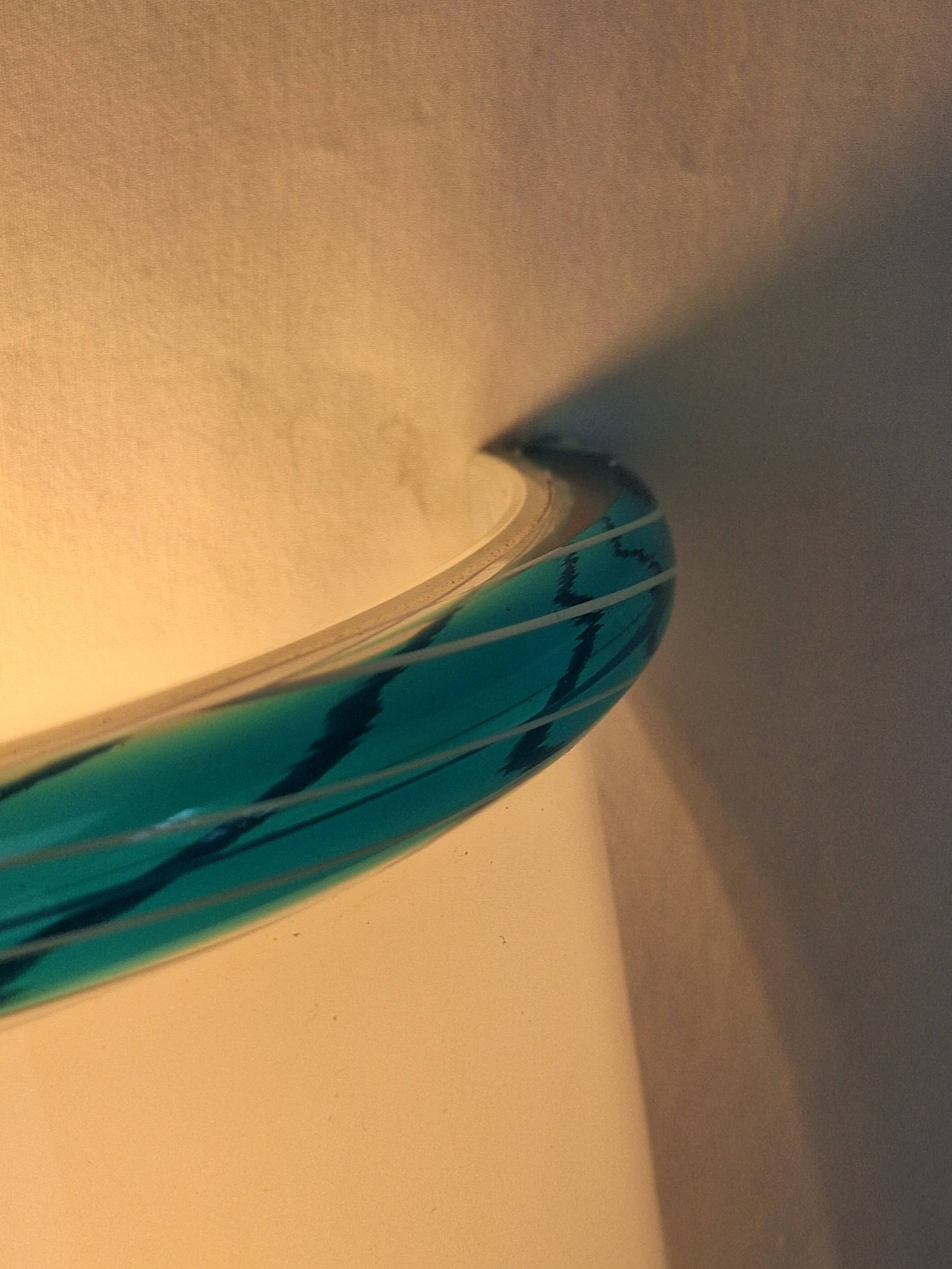 Art Deco hand-blown Murano glass wall lamp