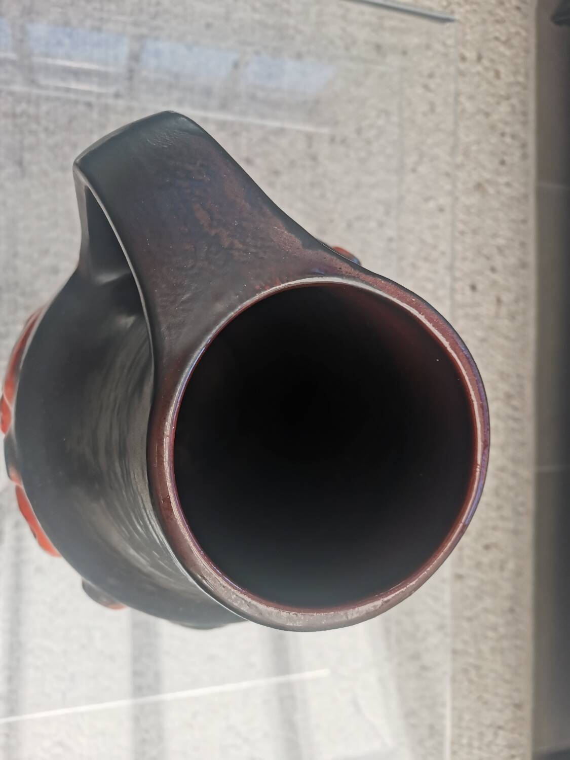 Large Fat Lava Floor Vase 45 cm by Carstens Tönnieshof – Mid Century