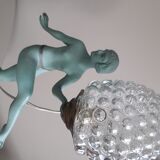 Art-deco dancer lamp