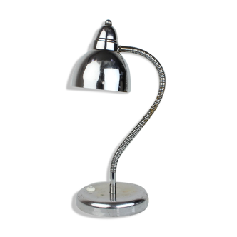 Lampe de table chromée des années 1950, Tchécoslovaquie