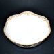 Antique Sèvres porcelain salad bowl with hand-painted gold arabesque decoration