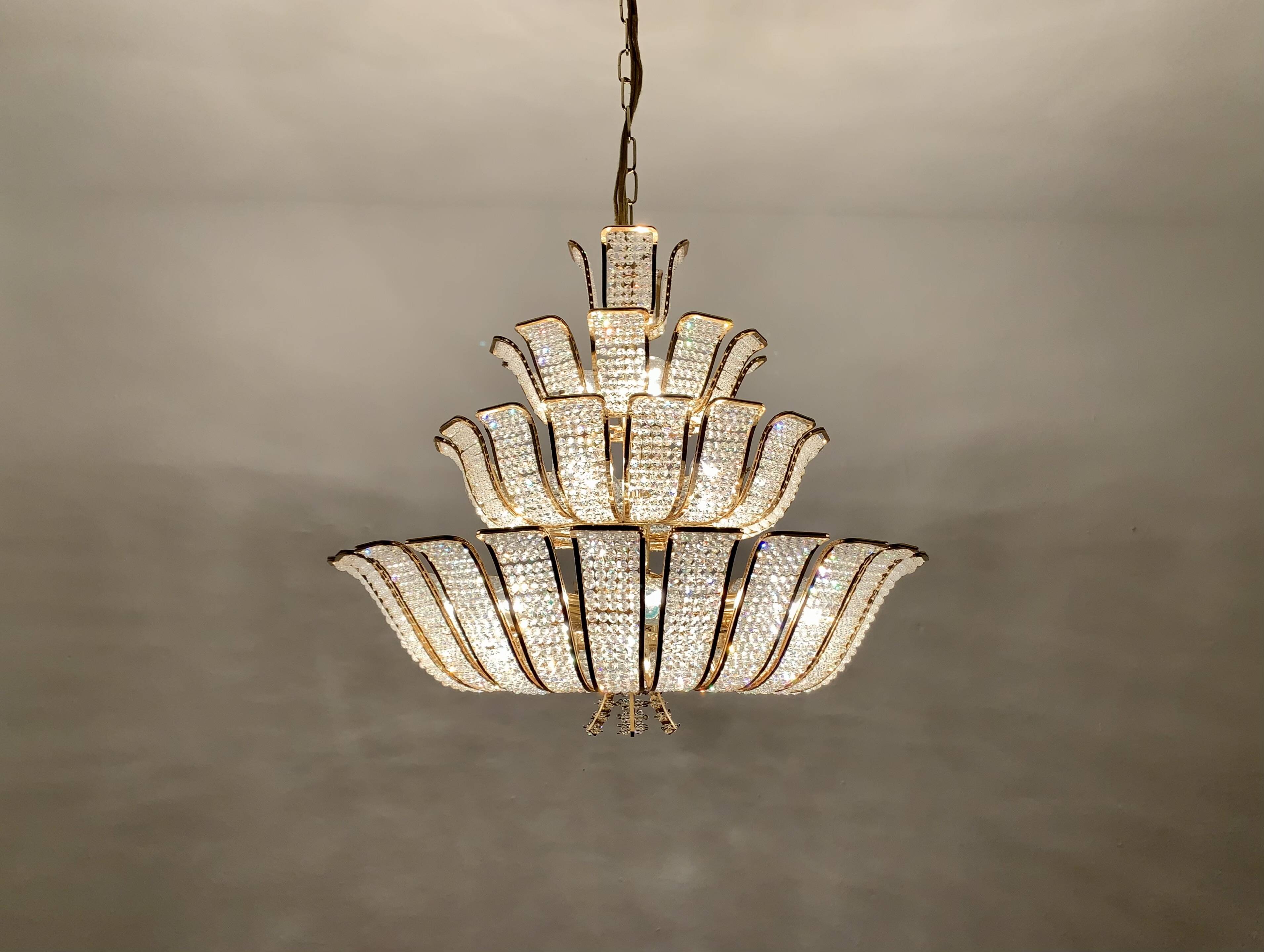Lustre en cristal de Palwa