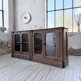 Enfilade display cabinet, solid oak, 1920.