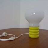 Yellow Opaline Glass Bulb Lamp by Ingo Maurer for M Design, 1960s