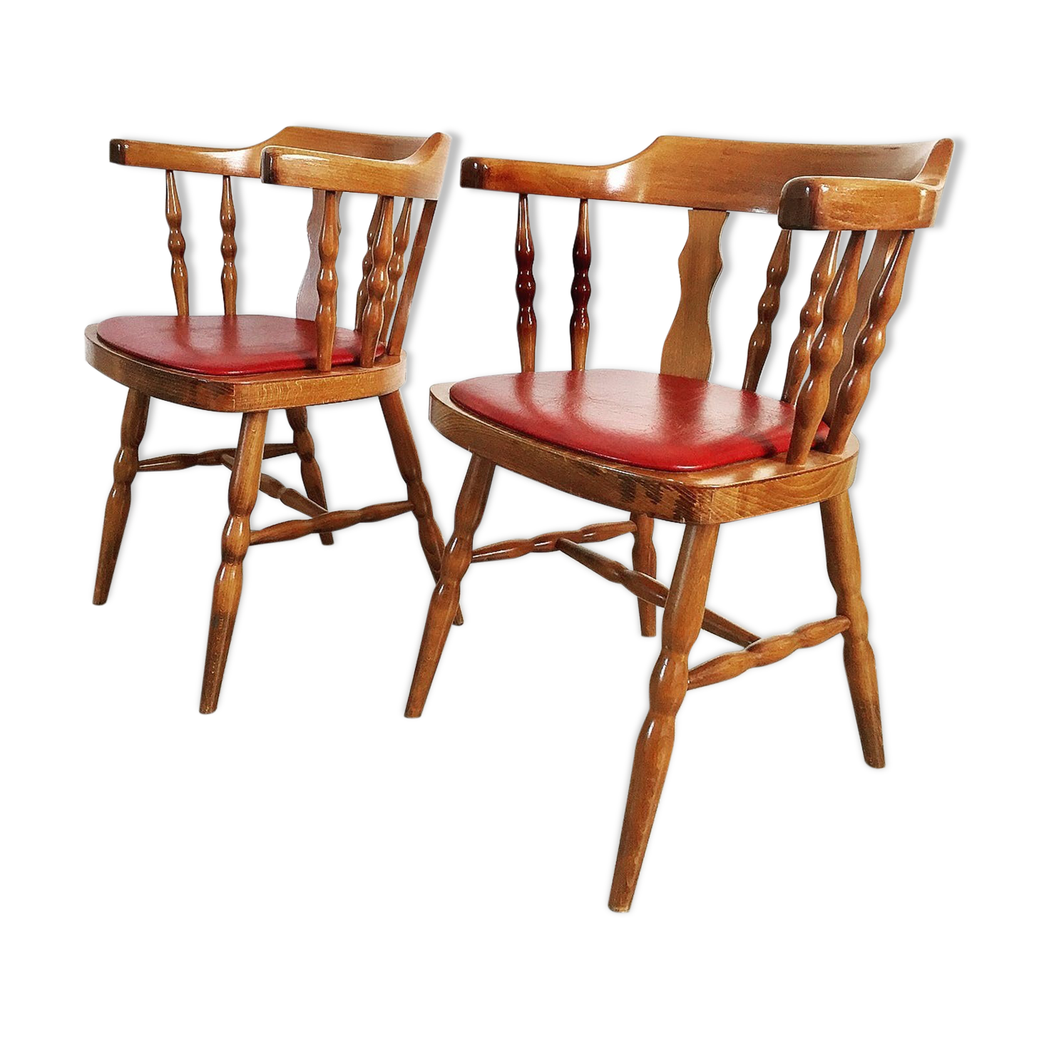 Paire de fauteuils Baumann