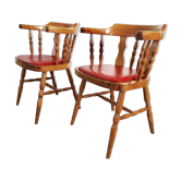 Paire de fauteuils Baumann