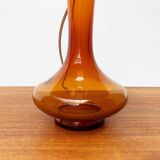Mid-century Danish glass table lamp by Holmegaard