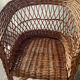 Vintage wicker children's armchair