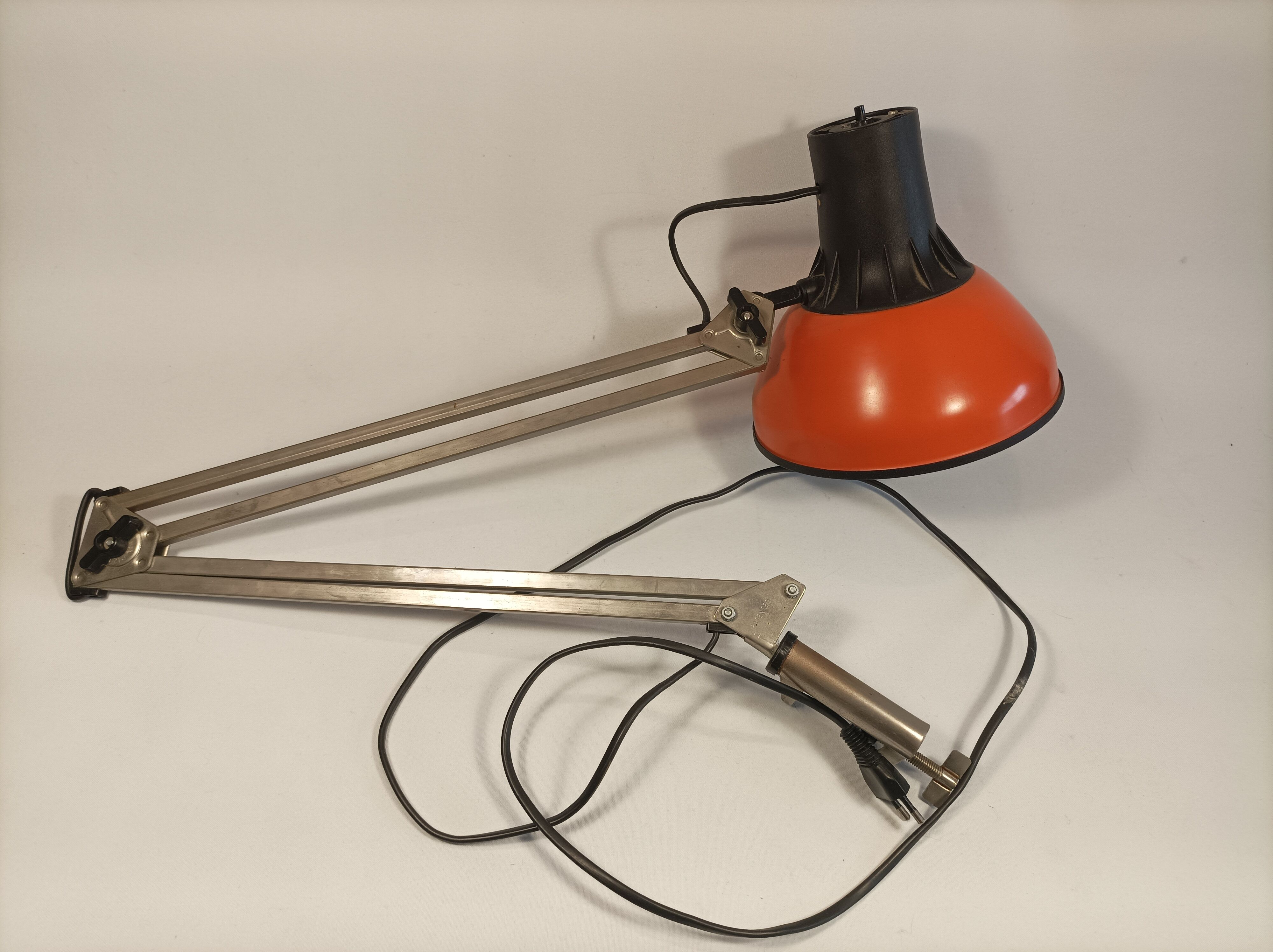 LIVAL architect lamp orange model P12 Finland vintage 1970