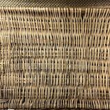 Vintage rattan chest bench