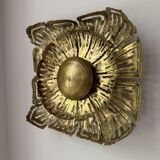 Brass sun wall sconce by Svend Aage Sørensen, Denmark, 1960s, brutalist