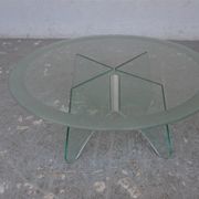 Roundtable low 80s vintage in glass and plexiglass