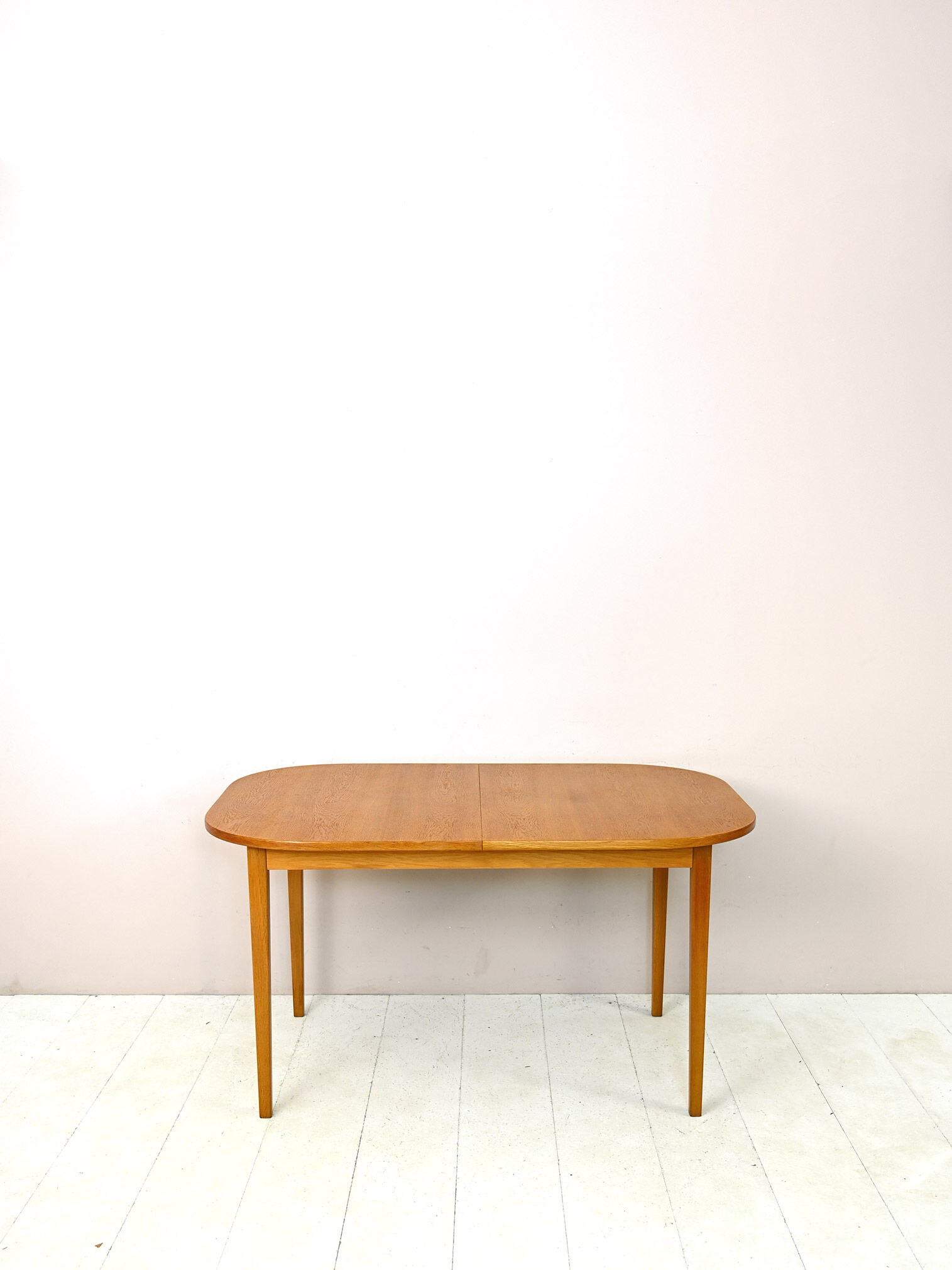 Scandinavian vintage oak extending table