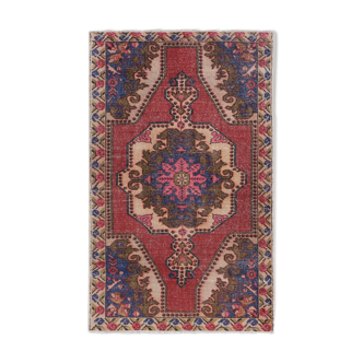 Vintage Turkish rug from Oushak, hand-woven 135x220 cm