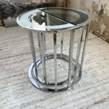 Trio of 70s chrome consoles