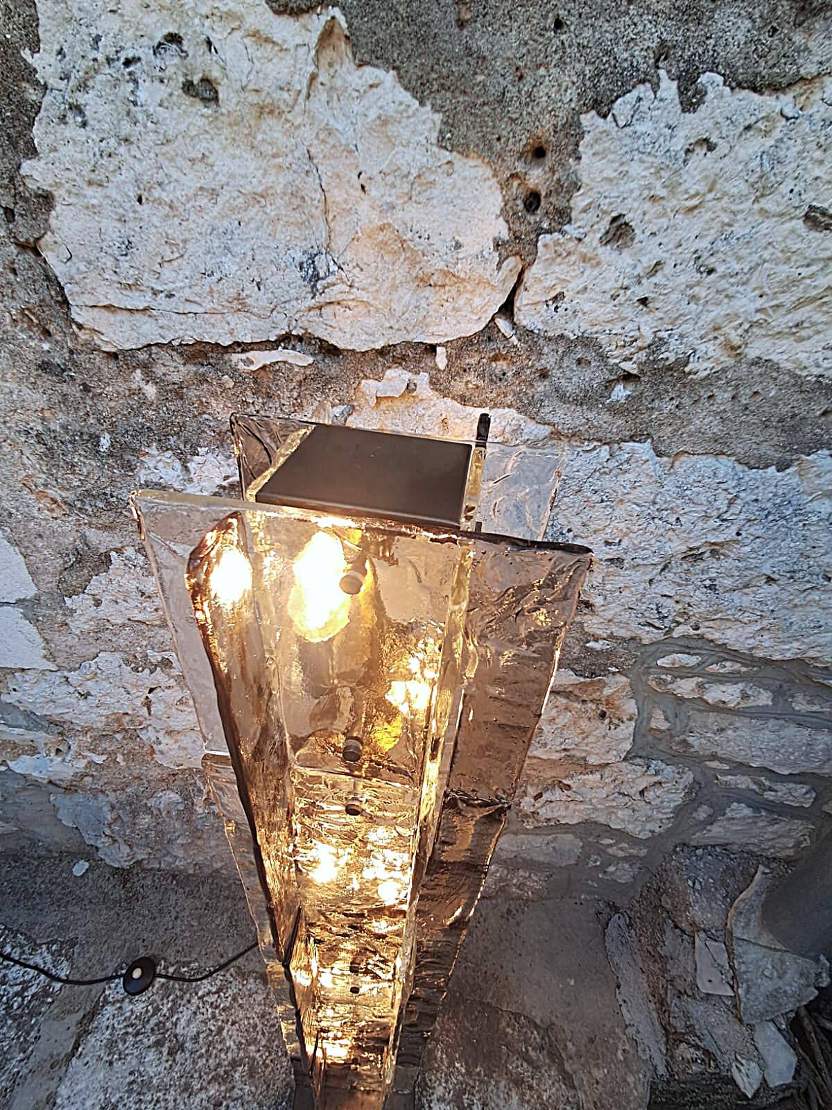 Floor Lamp LT379 Murano Glass by Carlo Nason for Mazzega, Italy,