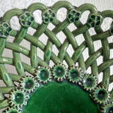 Pichon Uzès green ceramic empty-pocket braided cup
