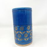 Bitossi Rimini blue and bronze vase