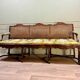 Bench Sofa In Cane Walnut From Regency Period XVIII Eme Century