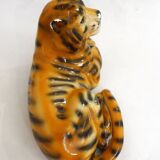 Reclining Tiger Sculpture