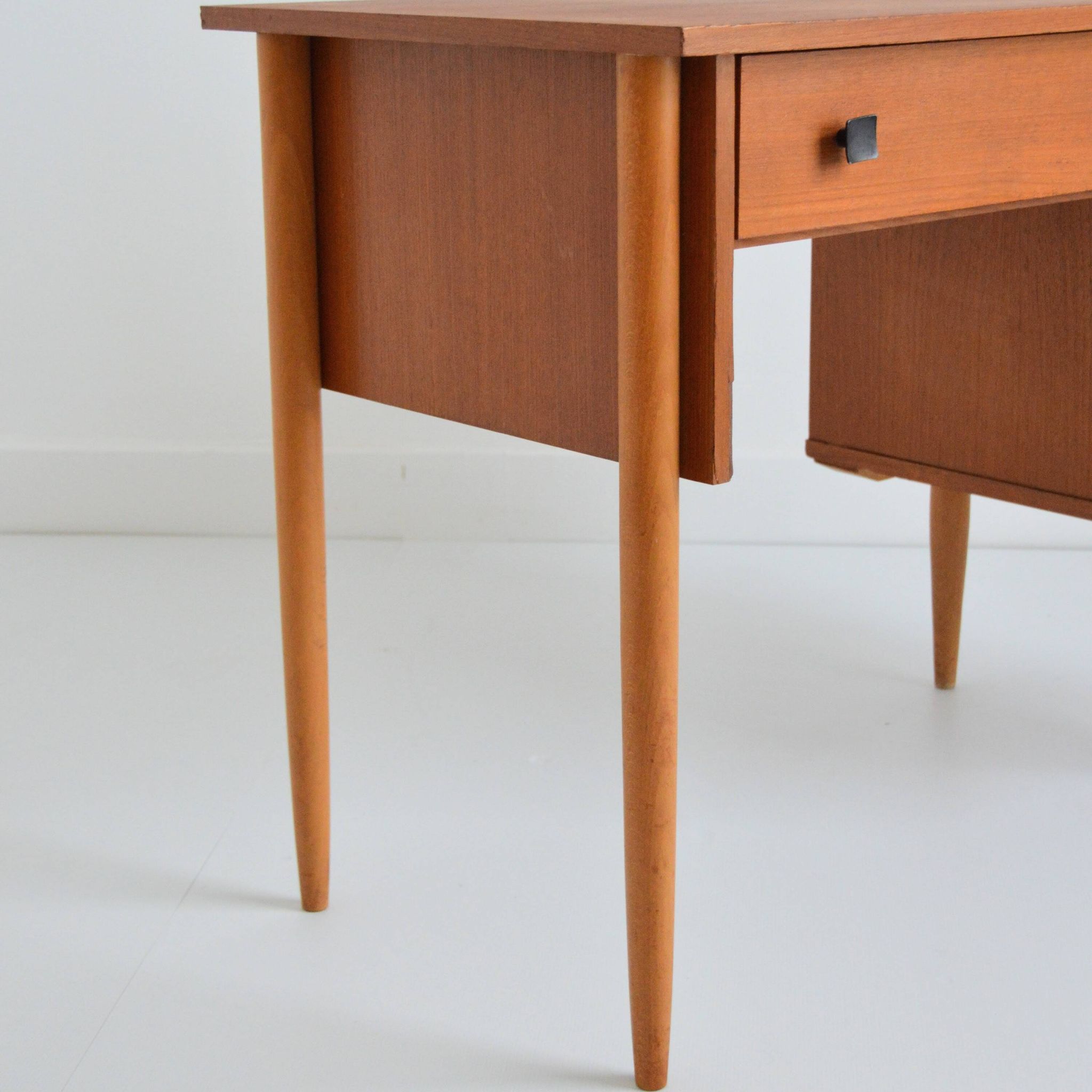 Scandinavian teak desk 1960 vintage