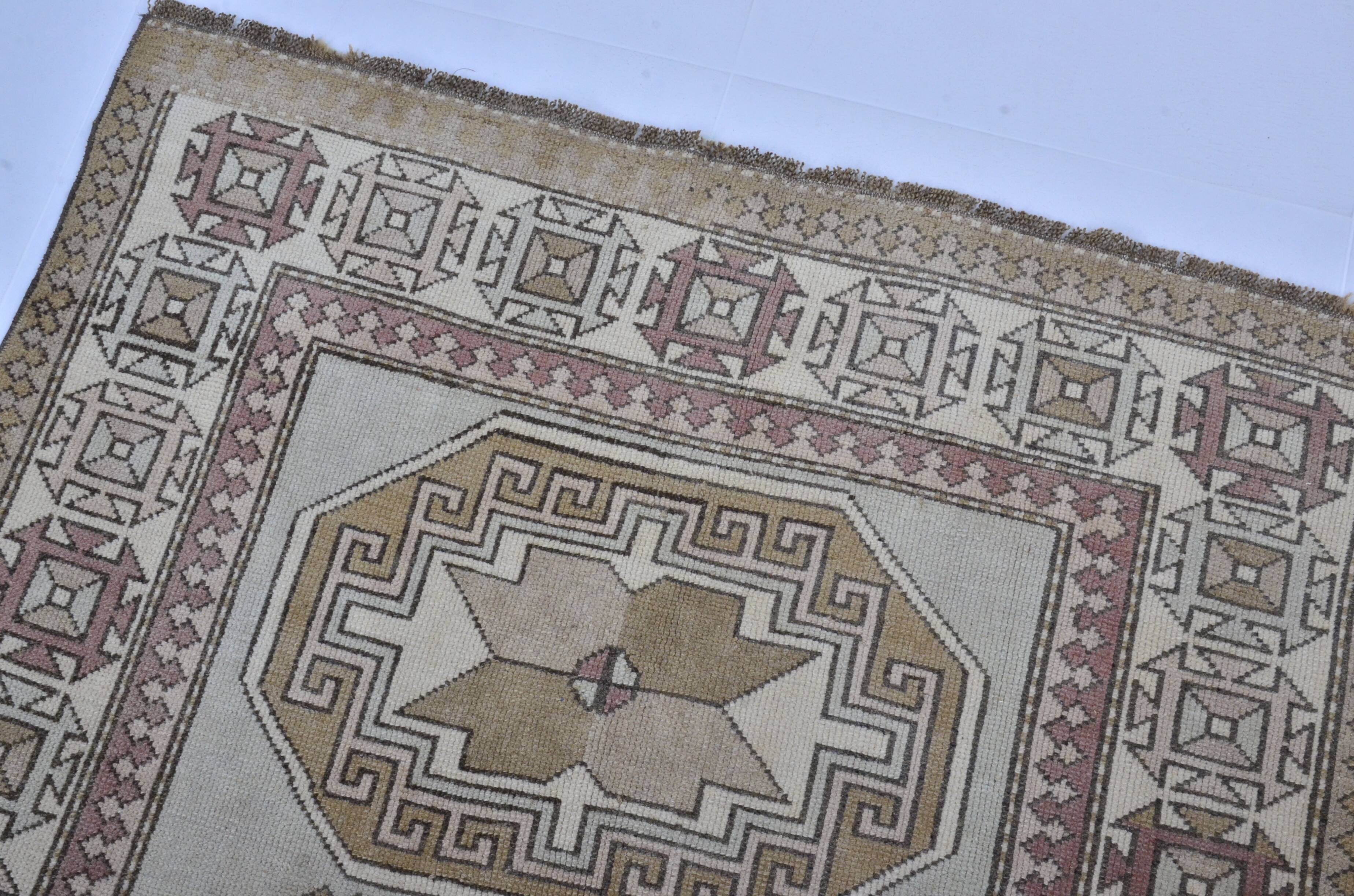 Handknotted Oushak Floral Rug sku 3441